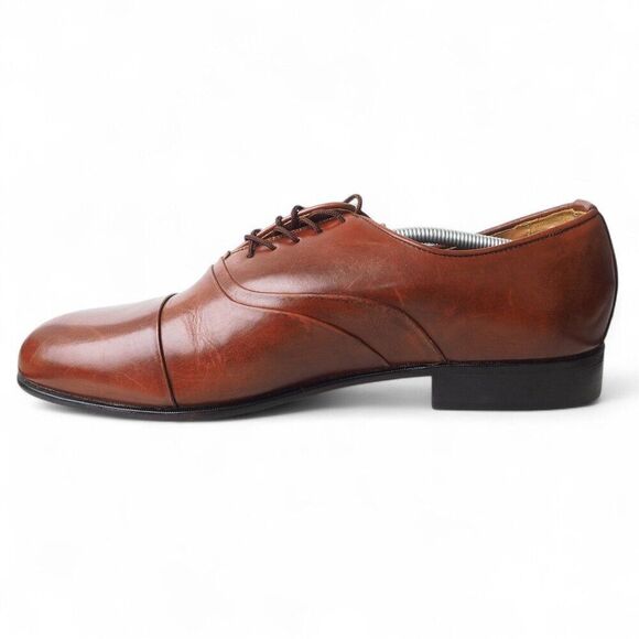 Stacy Adams Dickinson Cap Toe Leather Oxfords "Brown" 23414 Men's 14M - Picture 6 of 11